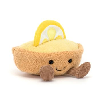 Jellycat knuffel Citroen Gebakje 11cm(Amuseables Collette Tarte Au Citron)