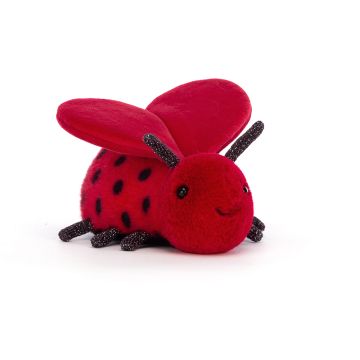 Jellycat knuffel Lieveheersbeestje met Hart 13cm (Loulou Love Bug)