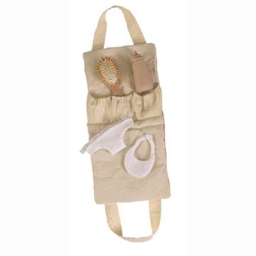 €29,89 Egmont Toys poppen verzorgingstas houten borstel fles slabbetje luier