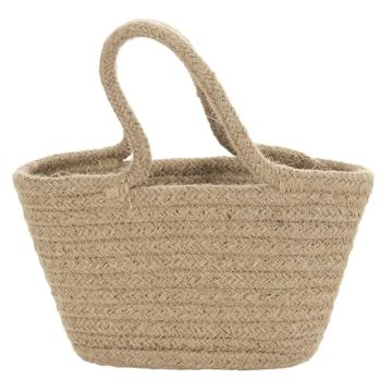 Egmont Toys Mandje/Tasje van touw 18cm