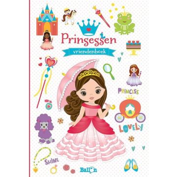 €7,99 Ballon vriendenboek Prinses groot vriendschap boek 