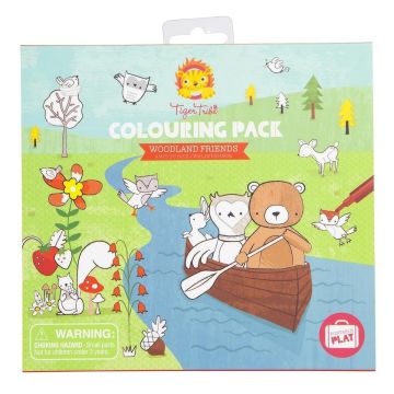 €5.99 Tiger Tribe kleurset Woodland Friends colouring pack bosdieren