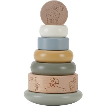 €12.89 Little Dutch houten tuimel stapeltoren Boerderij (Little Farm)