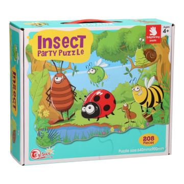 Puzzel insect party grote legpuzzel 208st