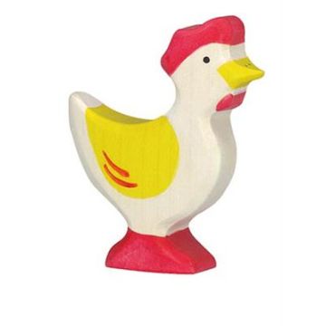 €8.49 Holztiger Hen / Kip 7cm