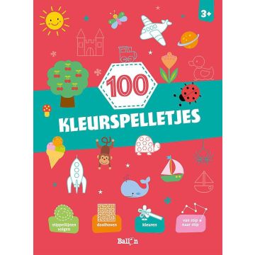 Ballon 100 kleurspelletjes boek 3+