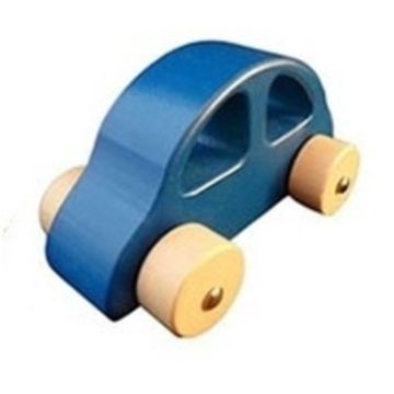 Houten grijpauto grijp auto wagen hout blauw