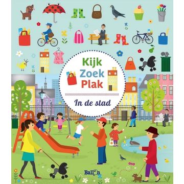 Ballon Kijk, zoek en plakboek: In de stad