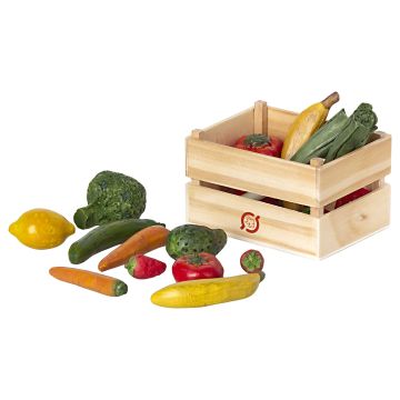 €27.89 Maileg poppenhuis kistje groente en fruit (Miniature veggies and fruits) 4.5cm