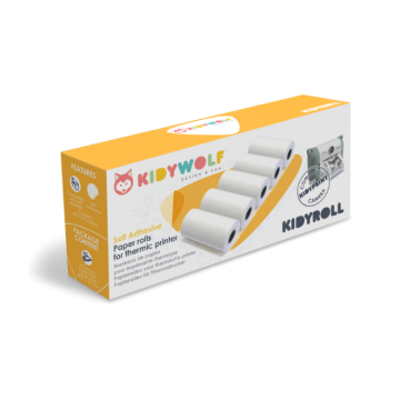 Kidywolf-Kidyroll 5 zelfklevende papierrollen