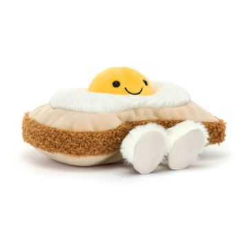 Jellycat knuffel Ei op Brood16cm (Amuseables Egglantine Egg on Toast)