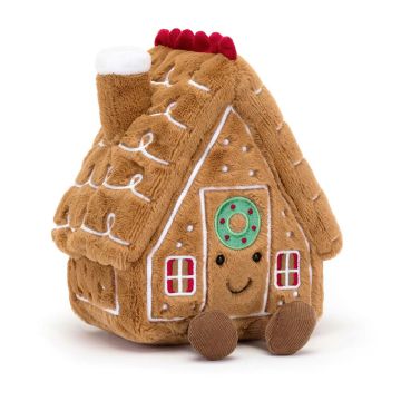Jellycat Peperkoekhuis 22 cm | Amuseables Gingerbread House