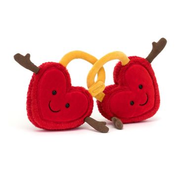 Jellycat knuffel Liefdesslotjes Hartjes (Amuseables Val & Tina Love Locks)