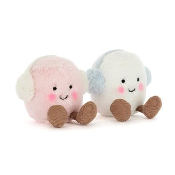 Jellycat knuffel spekjes (Amuseables Toastie Pink and White Marshmallows)