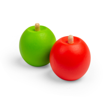  Bigjigs houten groene appel hout winkeltje keukentje speelgoedvoedsel speeleten