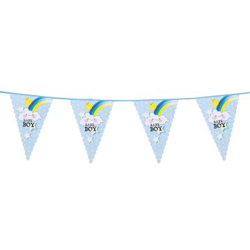 €2.50 Vlaggetjes vlag vlaggenlijn blauw geboorte geboortebord jongen 6 meter