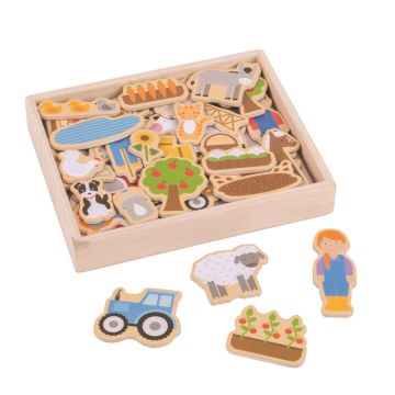 €13.89 Bigjigs Boerderij magneten magneet boerenerf farm magnets