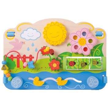 €29,95 Activity centre hout houten box speelbord Bigjigs