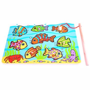€7,49 Houten puzzel van Bigjigs visspel hout met magneten en hengel