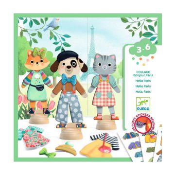 Djeco Herbruikbare Stickers Bonjour Paris