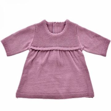 €21.99 By Astrup gebreid roze/lila jurkje 35 cm poppenkleding poppenkleren