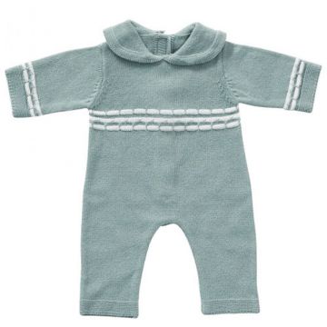 By Astrup gebreid blauw babypakje 35 cm