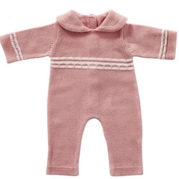 By Astrup gebreid roze babypakje 35 cm poppenkleding poppenkleren