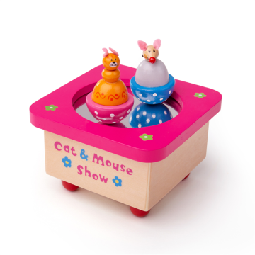 €17,99 Tidlo houten muziekdoos Kat en Muis cat and mouse 