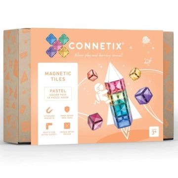 Connetix Pastel Square Pack 40 delig Magnetisch speelgoed