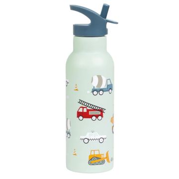 A Little Lovely Company 500ml RVS Drinkfles Voertuigen XL