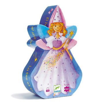 Djeco Puzzel Fee met Unicorn 36 stukjes