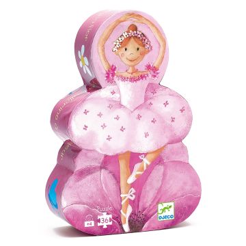 Djeco Puzzel Bloemen Ballerina 36 stukjes 