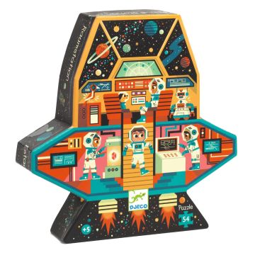 Djeco Puzzel Ruimte station 54 stukjes