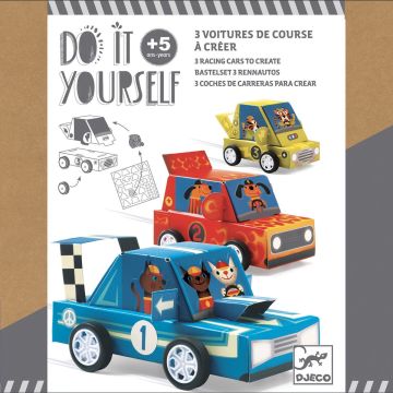 Djeco DIY Knutselset Race auto's maken