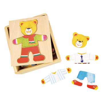 €7.95 Bigjigs aankleedpuzzel Meneer beer
