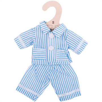  Bigjigs blauwe pyjama (S) poppenkleren poppenkleding kleertjes pop