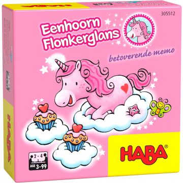 Haba spel: Eenhoorn Flonkerglans Glitter Memo 3+ memorie memory