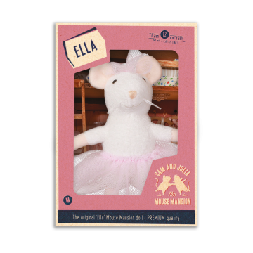 Het Muizenhuis knuffel muis Ella 12cm ballerina