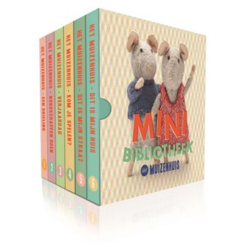 €14.99 Het Muizenhuis Mini Bibliotheek 6 kartonnen boekjes 2+