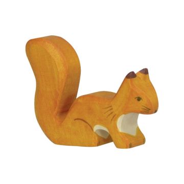 €7.89 Holztiger Houten Eekhoorn oranje staand 7,5cm