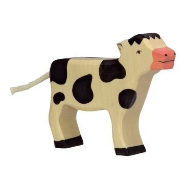 Holztiger houten kalf 11cm koe hout calf