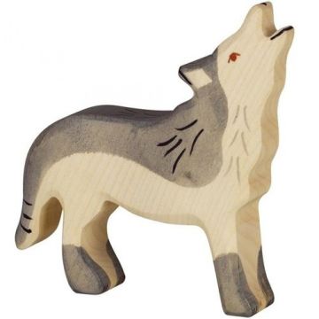 €9,49 Holztiger houten wolf huilend 11cm 