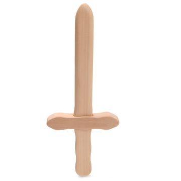 €3.49 Houten dolk hout mini zwaard ridder piraat 