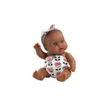 Paola Reina pop puppegie donker Hebe meisje 21cm