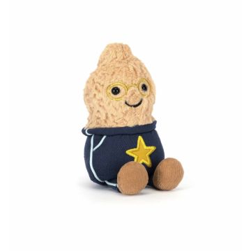 Jellycat Knuffel Pinda, Amuseables Peanut Star Student Outfit 