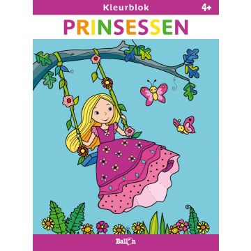 €4.50 Ballon Kleurblok Prinsessen 4+ kleurboek prinses 