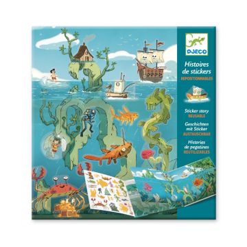 Djeco herbruikbare stickers Avonturen op zee