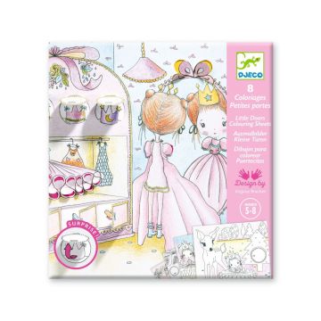 Djeco Kleurplaten met Deurtjes 'Pupi'