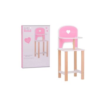 Houten poppenstoel hartje