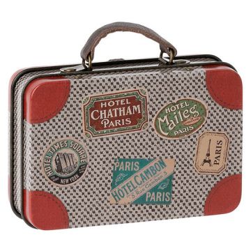 €6.49 Maileg koffertje (Suitcase Metal Grey travel)